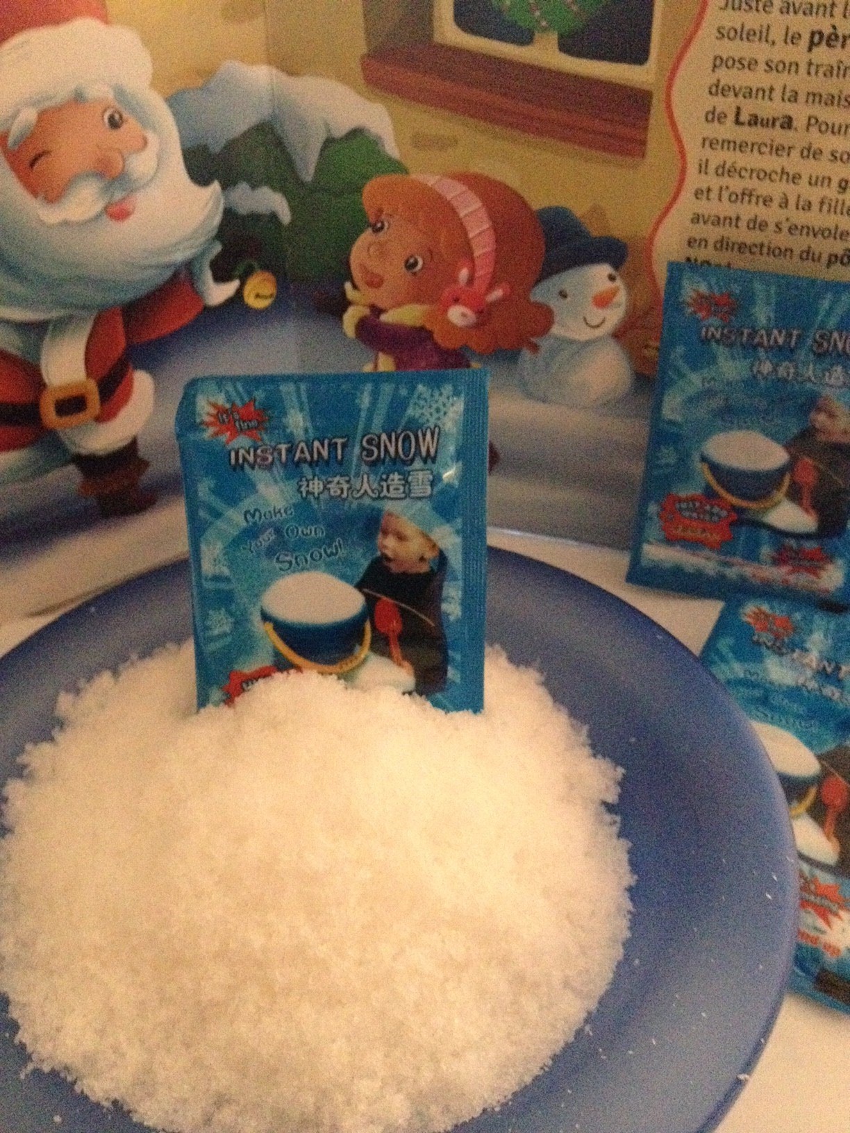 Poudre De Neige Instantanée - 10 Sachets - Neige Artificielle Décorative Pour Noël - Simple à Utiliser Avec De L'eau